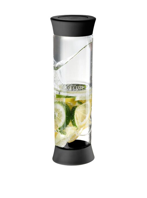 Glass Flip Infuser Carafe Finish: Black