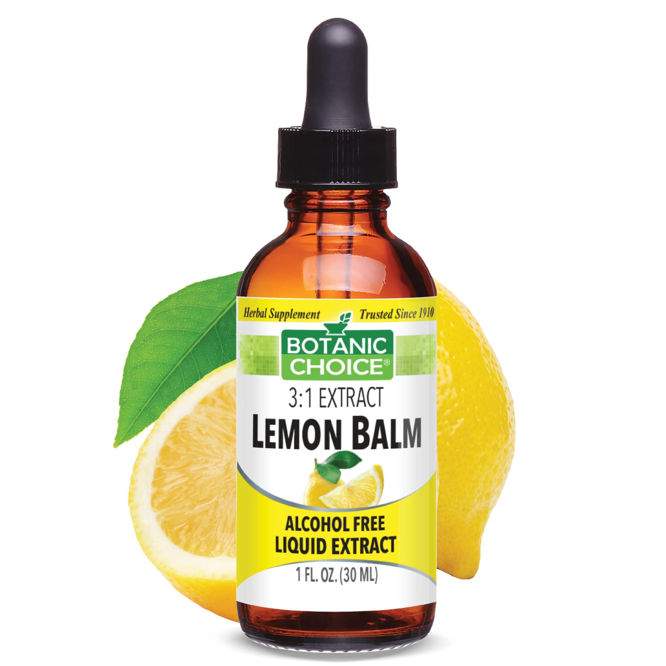 Botanic Choice Lemon Balm Tincture Lemon Balm Oil Calm Drops For Relaxation And Pure Sleep