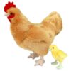 Adore 12" Standing Goldie The Hen Chicken with Baby Chick Plush Stuffed Animal Toy 27 71TbQEIa7wL