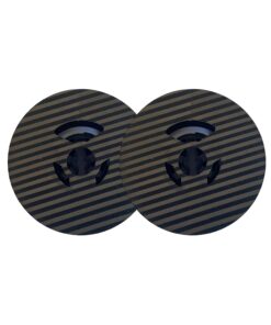 1/2 Inch FJA Universal Typewriter Ribbon - Custom Laser Engraved Twin Spool Typewriter Ribbon (Solid Black Ink) (Stripes)