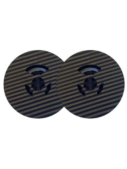 1/2 Inch FJA Universal Typewriter Ribbon - Custom Laser Engraved Twin Spool Typewriter Ribbon (Solid Black Ink) (Stripes)