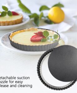 Tart Pan 6 Pack Tart Pans with Removable Bottoms Round Nonstick Quiche Pan Carbon Steel Mini Tart Pans for Baking(Set of 6) Set of 6 9 71Tea lOVnL