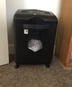 Bonsaii Paper Shredder, 18-Sheet 60-Minutes Paper Shredder for Office Heavy Duty Cross-Cut Shredder with 6 Gallon Pullout Basket & 4 Casters (C149-C) 1 8 Sheet Cross Cut 37 71TfHOuAqzL