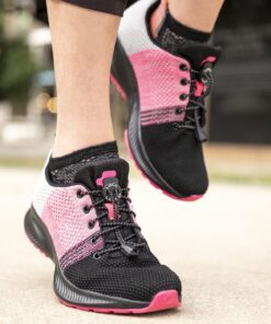 Lock Laces - Elastic No Tie Shoe Laces (Pack of 3) One Size Fits All, for Kids and Adults, Elastic No Tie Shoe Laces Black-white-gray 16 71TfMtpdMjL