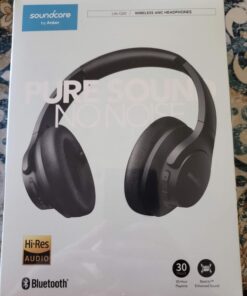 Soundcore Anker Life Q20 Hybrid Active Noise Cancelling Headphones, Wireless Over Ear Bluetooth Headphones, 40H Playtime, Hi-Res Audio, Deep Bass, Memory Foam Ear Cups, for Travel, Home Office Black 50 71TfXjj4vKL