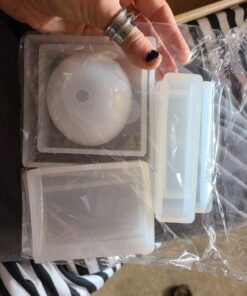 LET'S RESIN Epoxy Resin Molds, Resin Casting Molds Silicone Square Ball Molds 9PCS Different Sizes,Silicone Resin Molds for Resin Jewelry,Specimen DIY 28 71TfZJFwlWL