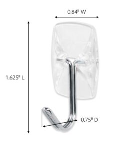 Alternative view of Command Small Wire Toggle Hooks, Damage Free Hanging Wall Hooks with Adhesive Strips, No Tools Wall Hooks for Hanging Christmas Decorations, 10 Clear Hooks and 12 Command Strips 10 Hooks