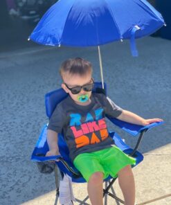 Redmon Umbrella Kids Camping Chair with Matching Shoulder Bag,Nylon, Royal Blue 25 71TgW2kqnkL