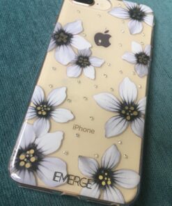 EMERGE FLORAL iPhone 8 Plus / iPhone 7 Plus Flower Cell Phone Case - White Flower Print 34 71ThhZq66L