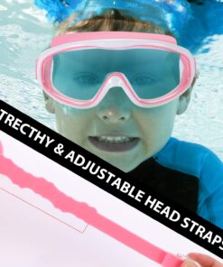 2 Pack Kids Swim Goggles, Swimming Glasses for Children from 3 to 15 Years Old Purple/Pink 15 71ThtTeTEzL