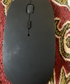 Bluetooth Mouse for iPad Pro iPad Air Rechargeable Bluetooth Wireless Mouse for MacBook pro MacBook Air Mac Laptop Chromebook Windows Laptop Desktop Computer HP PC DELL (Black) BLACK 40 71Ti9dgC2LL