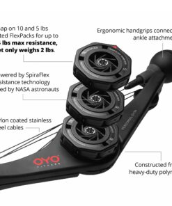 OYO Personal Gym - Full Body Portable Gym: Home, Office or Travel - NASA SpiraFlex Resistance Technology 17 71TirJ8GcmS