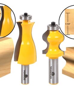 YONICO Router Bits Jewelry Box Set 2 Bit Side & Footmold 1/2-Inch Shank 18234 2 Bit Set - 1/2" Shank 5 71TjCJghiaL