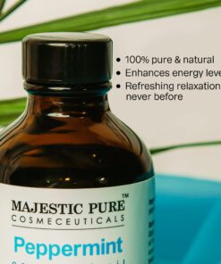 MAJESTIC PURE Peppermint Essential Oil, Premium Grade, Pure and Natural Premium Quality Oil, 4 fl oz 4 Fl Oz (Pack of 1) 23 71TjFaLPpEL