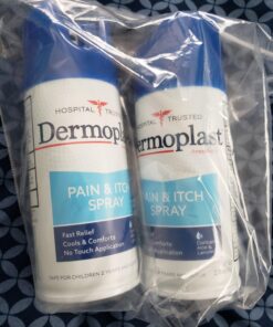 Dermoplast Pain, Burn & Itch Spray, Pain Relief Spray for Minor Cuts, Burns and Bug Bites, 2.75 oz (Pack of 2) Packaging may vary Original 19 71Tjej76XKL