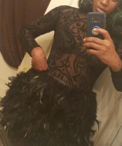 Sowder Rooster Hackle Feather Fringe Trim 5-7" in Width Pack of 5 Yards(Black) black 35 71TjiOKIpjL 1