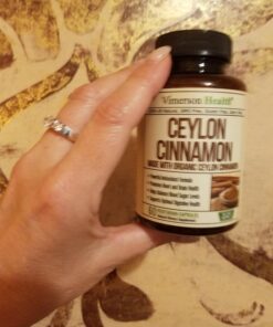 Organic Ceylon Cinnamon Capsules - Ceylon True Cinnamon Supplements (Canela de Ceylan) for Inflammation Balance, Cognitive Function, Metabolic, Antioxidant Support. Non-GMO. Vegan. 60 Caps Made in USA 33 71TjnO8a8nL