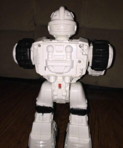 WolVolk 10 Channel Remote Control Robot Police Toy with Flashing Lights and Sounds, Great Action Toy for Boys 41 71TjxMs7F2L