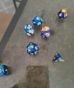 CiaraQ Polyhedral Dice Set (35 Pieces) with Black Pouches, 5 Complete Double-Colors Dice Sets of D4 D6 D8 D10 D% D12 D20 Compatible with Dungeons and Dragons DND RPG MTG Table Games 35pcs 45 71TktDnsFwL