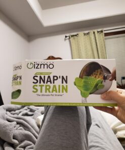 Kitchen Gizmo Snap 'N Strain Strainer, Clip On Silicone Colander, Fits all Pots and Bowls - Lime Green 51 71TlVKaAG L