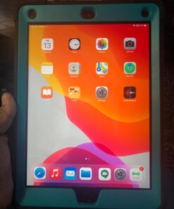 Rantice iPad 6th Generation Cases, iPad 5th Generation Case, iPad Air 2 Case, iPad 9.7 Case, Shockproof Rugged Drop Protection Cover Built with Kickstand for iPad 9.7'' A1893/A1954/A1822/A1823 Black+Dark blue 33 71TlrPmlqgL