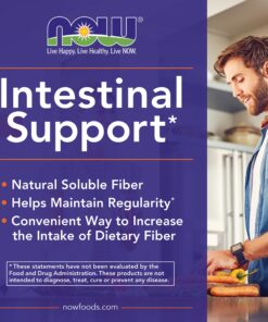 NOW Supplements, Whole Psyllium Husks, Non-GMO Project Verified, Soluble Fiber, 16-Ounce 45 Servings (Pack of 1) 26 71TlwM8KSmL 1