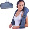 Bruntmor Cordless Rechargeable Neck & Back Pain Relief Products | Shiatsu Massager 3-D Deep Kneading Portable Full Body Massager Back Massager for Back Pain with Heat | Ideal for Relieving Shoulder 41 71TmKq9bG1L 1