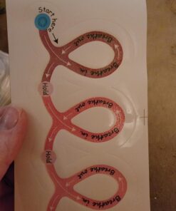 H1vojoxo 48PCS Breath Calm Anxiety Sensory Stickers Calm Strips for Anxiety Sensory Stickers Anti Stress Tactile Rough Textured Sticker for Desk and Phone Stress Anxiety Relief Adhesive for Kids Adult 37 71Tmkow6WiL