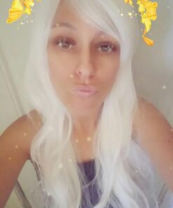 Prettybuy 32" 80cm Long Hair Spiral Curly Wavy Synthetic Hair Cosplay Costume Wig Women (white) white 11 71TmsXo8OHL