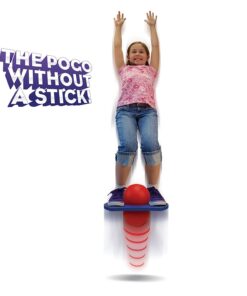 Geospace Original Air Pogo Jumper by Air Kicks - Bouncing Ball with Air Pump Red/Blue 10 71Tmu8PqYyL