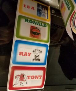 Alternative view of Primary Colored Name Tags - 100 Pieces - Educational and Learning Activities for Kids