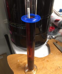 Glass Hydrometer Test Tube Jar & Cylinder Brush - Narrow Flask for Alcohol by Volume Test - Moonshine, Homebrew Beer, Home Wine Making Kits, Borosilicate Glass 3.3 13 71TojAwkSkL