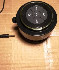 iFox Portable Bluetooth Shower Speaker, IPX7 Waterproof Outdoor Wireless Speaker, Built-in Mic, Carabiner, Beach, Camping, Hiking, Pool, Great Gift, Black/Gold 38 71TpP mQ1JL