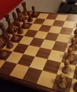 Abigail Chess Inlaid Wood Folding Board Game with Pieces, Extra Large 21 Inch Set 23 71TpUisbolL