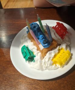 Oasis Supply Colorful Birthday Party Train Candle Holder For Cake Decorations, 7” x 3”, 5 Candles Included 34 71TqIyp4C2L