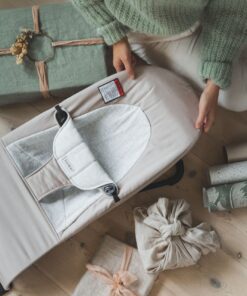 BABYBJÖRN Bouncer Balance Soft, Cotton/Jersey, Beige/Gray 25 71TqM0qD17L