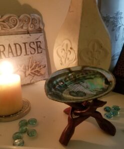 New Age Smudges & Herbs® 5 - 6 inches Premium Natural Abalone Shell &Wooden Stand~ Smudging, Cleansing Home, Meditation, Incense Holder, Home Décor, 100% Natural & Sustainable. 61 71TqVnRmz9L 2