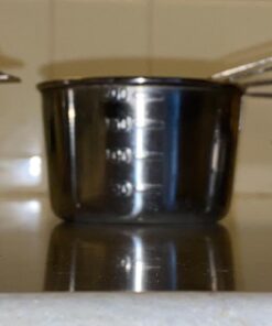 Bellemain One Piece Stainless Steel - Nesting measuring cups for Kitchen for Bakers , Dry - Ml & Oz measuring cup for Liquid, Metal, Set of 6 32 71TqbRKOPL