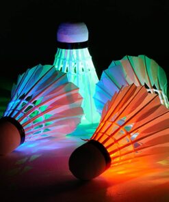 Alternative view of Novelty Place Led Badminton Shuttlecock Set Birdies for Yard Games, Outdoor Indoor Sports Toys (4 Pack)