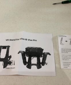 AMVR VR Stand,VR Headset Display Holder for HTC Vive Headset or HTC Vive Pro Headset and Controllers Black 66 71TqpsU9t5L