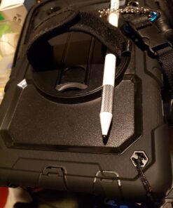 HXCASEAC Shockproof Case for Samsung Galaxy Tab A7 Lite with Screen Protector / 360 Rotating Hand Strap/Built-in Stand/Protective Carrying Case for Tab A7 lite 8.7 Case SM-T220 T225 T227, Black Black/Black 8.7 inch-Tab A7 lite 43 71TrIX SH8L