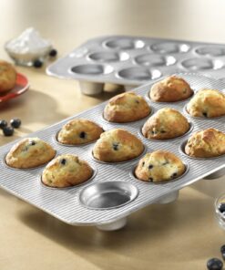 Alternative view of USA Pan Bakeware Nonstick Crown Muffin Pan, 12 Cup