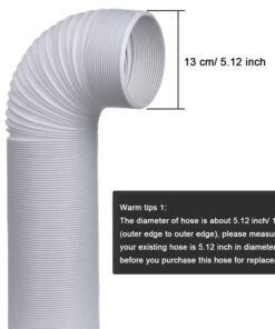 Alternative view of Air Conditioner Exhaust Hose with 5 Inches Diameter, Counterclockwise Thread Compatible with Portable Air Conditioner (59 Inches Length) 59 Inch Length