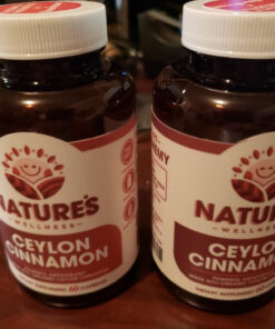 Natures Wellness Organic Ceylon Cinnamon - 1200 mg | Powerful Antioxidant | Maintains Joint Health and Mobility | Non-GMO | 60 Veg Capsules 24 71Tsqb4EWoL