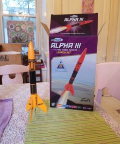 Estes Alpha III Launch Set, 12 years and up with Adult Supervision if under 12, Black,Orange Single 25 71TstmugLmL