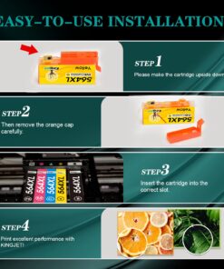 Kingjet Compatible for HP Ink 564XL Black and Color Combo Pack Replacement for HP 564 564 XL 564XL, High Yield 10 Pack for Photosmart 7520 5520 6520 7525 Premium C309A C410A DeskJet 3520 3522 Printers 16 71Tt4dZsZNL 1