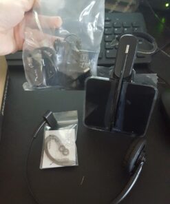 Plantronics - CS540 Wireless DECT Headset (Poly) - Single Ear (Mono) Convertible (3 wearing styles) - Connects to Desk Phone - Noise Canceling Microphone 2011 Version 36 71TtIR5B8nL