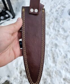 Poshland RAM-0592 Damascus Steel Dagger Knife – Full Size Leather Handle 43 71TtVWPipNL