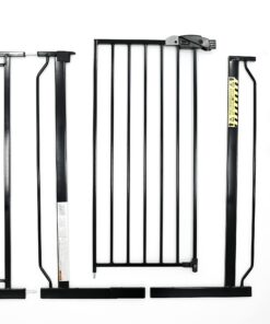 Regalo Easy Step Extra Tall Walk Thru Baby Gate, Bonus Kit, Includes 4-Inch Extension Kit, Pressure Mount Kit and Wall Cups and Mounting Kit, Black, 4 Count (Pack of 1) 16 71TtYtkdrLL