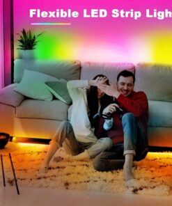 phopollo 65.6FT Led Lights for Bedroom, 5050 Color Changing Led Strip Lights with 44-Key Remote and 12v Power Supply, Led Lights Strip for Home Decoration. 25 71TtuxxQvjS